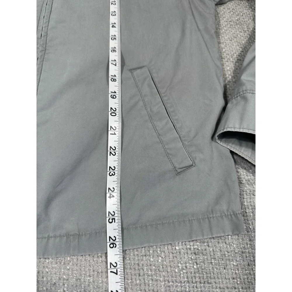 Polo Ralph Lauren Jacket Medium Gray Cotton Bi Swing Grunge Stained Faded Read